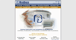 Desktop Screenshot of brotherssheetmetal.com
